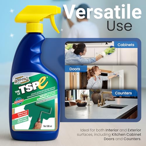 SURF PRO TSPE Wall Cleaner and Degreaser, No-Rinse Spray, 16.9 oz (500 ml)