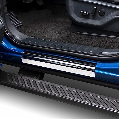 Putco Super Duty Logo Stainless Steel Door Sill Plates Kit - Fits Ford F250/F350/F450/F550 Crew Cab 2023-2027