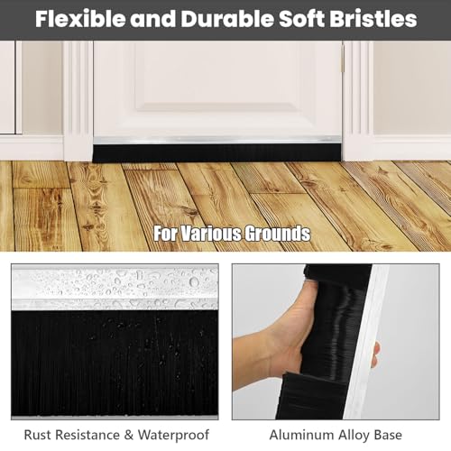 Brush Door Sweeps for Exterior Doors 3 FT