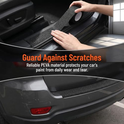 Car Door Edge Guard Sill Protector, 16FT x 2.7", Non-Slip, Black - color: Black
