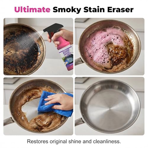 2026 Upgrade Fast Acting Heavy Duty Grill Degreaser Spray Set Multi Grill Cleaner Fast Clean Outdoor Solution for Grills Smoker BBQ Grates Oven Effortless Removes Grease Degreaser Smoky Stain (2PCS) - color: 2PCS