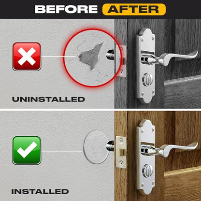 ProStoppr® Door Stoppers - X Large 5" (3 Pack) - Strong Adhesive Backing - color: Clear, size: X-Large 5"