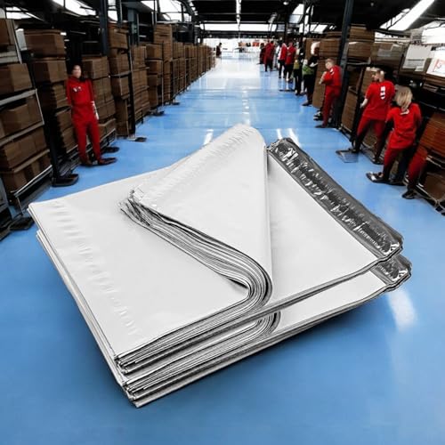 iMBAPrice 200 9x12 White Poly MAILERS ENVELOPES Bags 9 x 12 - color: White, size: 9" X 12"