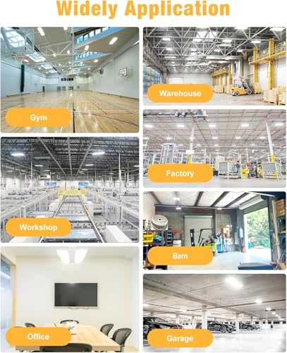 LED Linear High Bay Shop Light with Motion Sensor,300W 45000LM 5000K