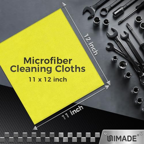 UNIMADE Microfiber Cleaning Cloth, 24 Pack Reusable Microfiber Towels - color: Multicolor, size: 24pk