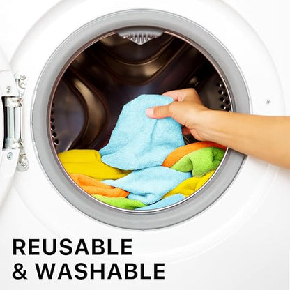 Simple Houseware 12" x 16" Microfiber Cleaning Cloth 150 Pack, 4 Colors - size: 150-Pack