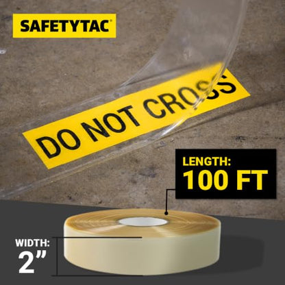 Industrial Floor Marking Tape (Clear, 2in x 100ft) - color: Clear, size: 2" x 100'