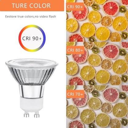 LED GU10 Range Hood Light Bulbs, LED Stove Appliance Light Bulb, Kitchen Light Replacement Halogen Light Bulb, 50W Equivalent, 5000K, 6W 550 Lm, Dimmable,Waterproof IP65 Pack of 2 - color: White 5000k
