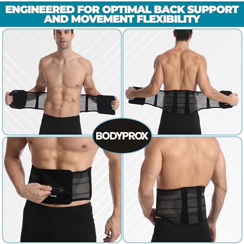 Bodyprox Breathable Back Brace, Back Support Brace for Men and Women. - size: XX-Large