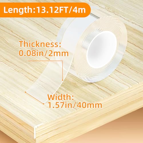 CHENYA Corner Protectors Baby Proofing,Clear Edge Protector Strip,13.12 FT - size: 1.57in x 13.12FT