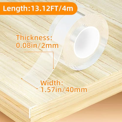 CHENYA Corner Protectors Baby Proofing,Clear Edge Protector Strip,13.12 FT - size: 1.57in x 13.12FT