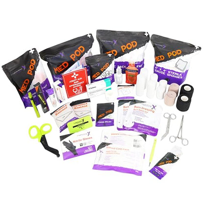 Lightning X Small Medic First Responder EMT Trauma Bag Stocked First Aid Trauma Fill Kit A - color: Fluorescent Orange