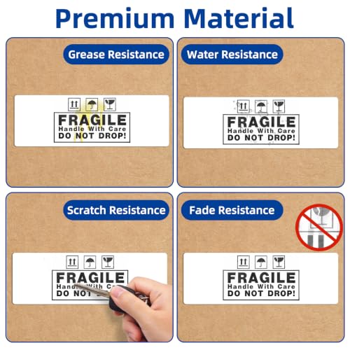 ESSENTIAL 3" x 1" Direct Thermal Labels, 1" Core (1400 Labels, 1 Roll) - size: 3"x1"