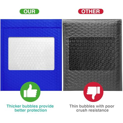 Metronic Bubble Mailer 8.5x12 25 Pack Self-Seal Padded Envelopes Royal Blue - color: Blue, size: 8.5x12" 25PC