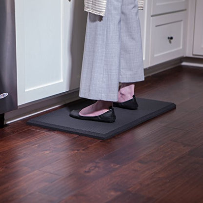 iPrimio Anti Fatigue Standing Desk Mat, 1 Inch Thick, 36" x 24", Black