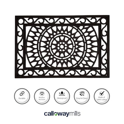 Calloway Mills 153801830 Sungate Rubber Doormat, 18" x 30" - color: Sungate, size: 1'6" x 2'6" (Rectangular)