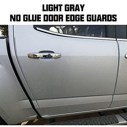Winunite 65.6ft(20m) No Glue Car Door Edge Guards Light Gray - color: gray, size: 65.6 ft