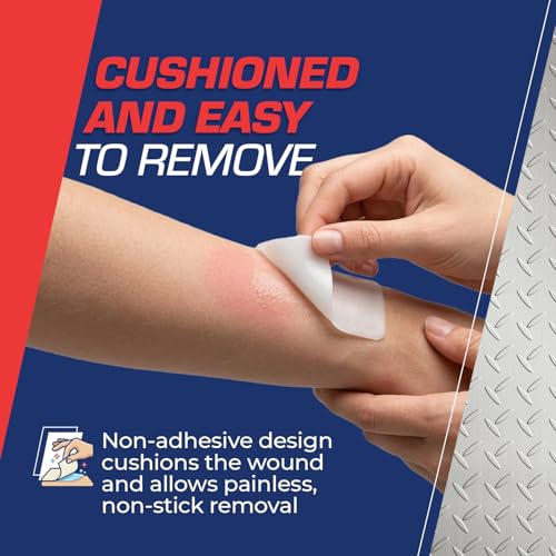 Dynarex DynaSafety XeroBurn Sterile Burn Dressings - Hydrogel Dressings with Tea Tree Oil - First Aid for Minor Burns - 4" x 4" - 15 per Box