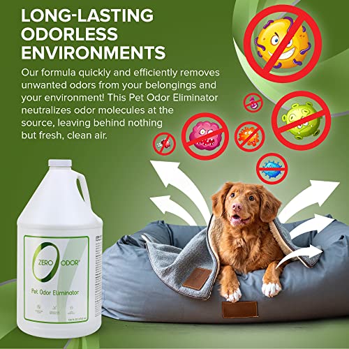 Zero Odor Pet Odor Eliminator Refill for Cat & Dog Urine, Carpet, 128 oz - size: 128 Fl Oz (Pack of 1)