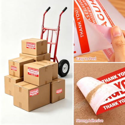 4" X 6" Fragile Stickers for Shipping &Moving, 2 Rolls Fragile Labels - size: 4" x 6"