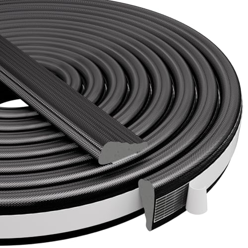 Kneelisa Wedge-Shape Window Weather Stripping Door Frame Seal 196” Black - color: Black, size: 196"