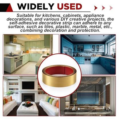 1 Pack 6 x 120 Inch Stainless Steel Kick Plate, Gold - color: Gold, size: 6 x 120 Inch