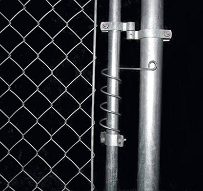 Automatic Chain Link Self Closing gate Closer. Adjustable Closing Tension, Outdoor Gate Spring, Works Great for Pool and Dog Gates or Any Chainlink gate – Made in USA