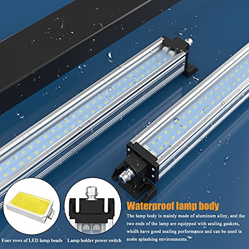 Led Industrial Machine Tube Light, IP66 Waterproof Explosionproof Work Lamp 20.5" 14W for CNC Internal, 110V to 220V Universal