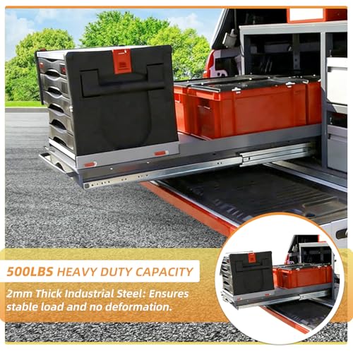 Heavy Duty Drawer Slides 12 14 16 18 20 22 24 26 28 30 32 34 36 40 44 48 52 56 60 Inch 500 Lbs Side Mount Full Extension Ball Bearing Rails Rail Tool Box Runner -W:76mm, 12 Inch - size: 12 Inch, style: Load:500 lb (No lock) -W:76mm