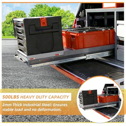 Heavy Duty Drawer Slides 12 14 16 18 20 22 24 26 28 30 32 34 36 40 44 48 52 56 60 Inch 500 Lbs Side Mount Full Extension Ball Bearing Rails Rail Tool Box Runner -W:76mm, 12 Inch - size: 12 Inch, style: Load:500 lb (No lock) -W:76mm
