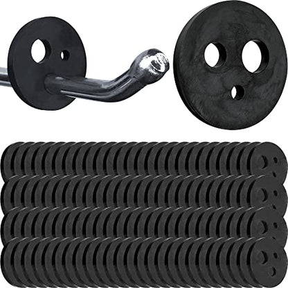 Gluposti 3-Hole Peg Hook Stopper Inventory Control Clips, 100 Peg Stoppers