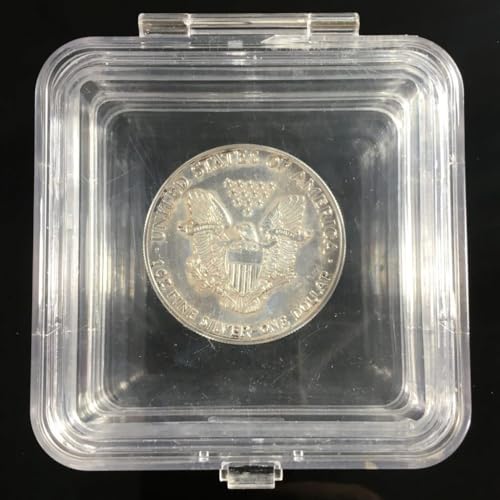 Hinged Display Boxes with Elastic Membranes for Safe keeping and Safe Shipping of Optics, Gem Stones, Diamonds, Paper Currency, Coins, Watch parts & other Fragile collectible Item (1.25x1.25)