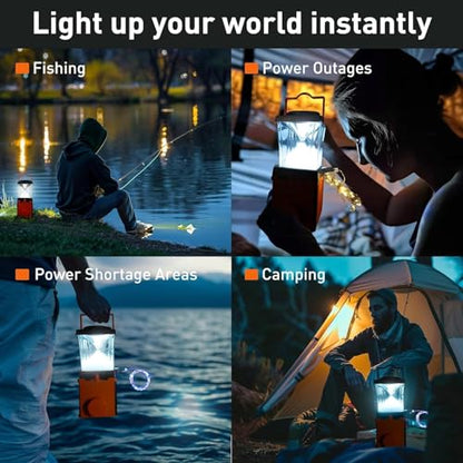 Environmentally Conscious Lighting, Saltwater Camping Lantern - Survival & Emergency Outdoor Ligh Simply add Salt Water to Activate The Light. It's that Easy - size: Large