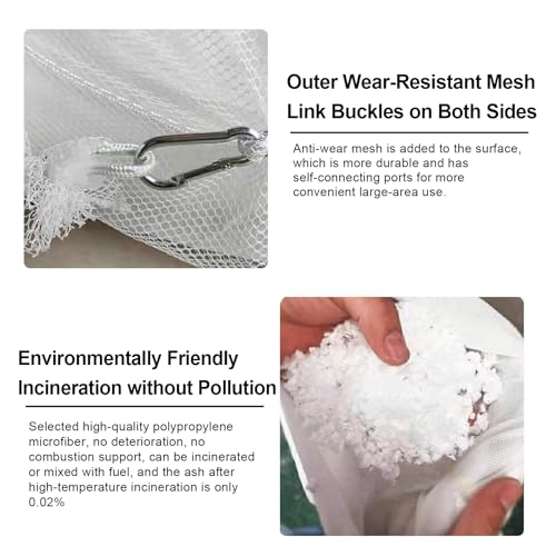 Oil Only Absorbent Socks, Spill Mat Oil Cleanup Absorbers Oil Absorbent Boom Snake to soak up Any Oil, Diesel, Fuel or Hydrocarbon Based fluids 5" x 10' Absorbing up to 8 Gallons, Pack of 5