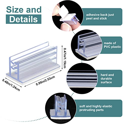200 Pcs Self Adhesive Sneeze Guard Holder Acrylic Panels Name Tag
