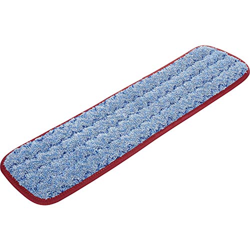 Rubbermaid Commercial Products HYGEN Microfiber Wet Mop Pad Head Red 18in - style: Reusable Microfiber Red- 1ct