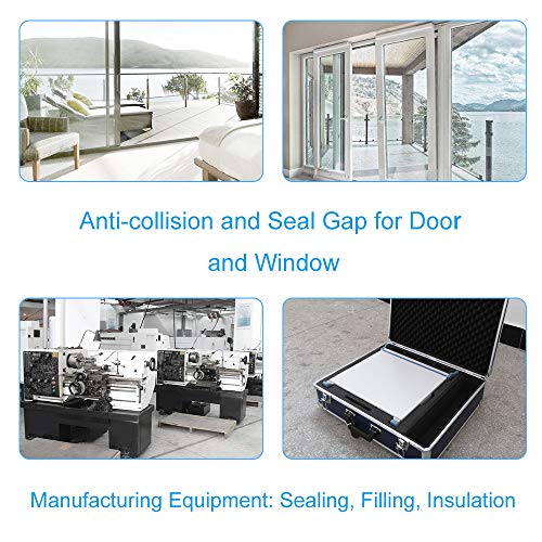 Window Door Seal Tape 1/2Inch Wide X 1/2Inch Thick, Weather Stripping for Doors High Density Foam Seal Tape Sliding Door Weather Strip,10 Feet Long … - size: 1/2"W x 1/2"T x 10FT