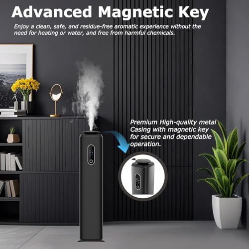 Hotel Scent Diffuser Cover 10000 Sq.Ft, Scent Air Machine for Home & Office - color: Black