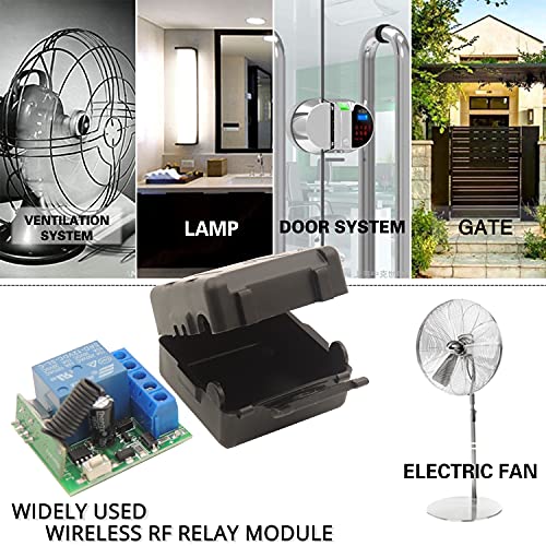 DieseRC 433Mhz Universal Wireless Remote Control Switch DC 12V 1CH RF Relay Receiver Module with 5 Transmitters EV1527 Learning Code Remote Switch - color: 1 Recever and 5 Transmitters