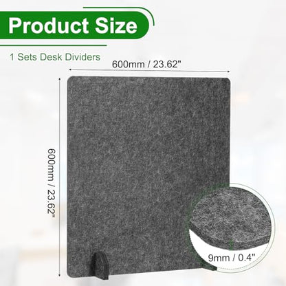 PATIKIL Desk Dividers 24" x 24",with 4Pcs Support Feet, Dark Gray Style C - color: Dark Gray Style C, size: 24" x 24"