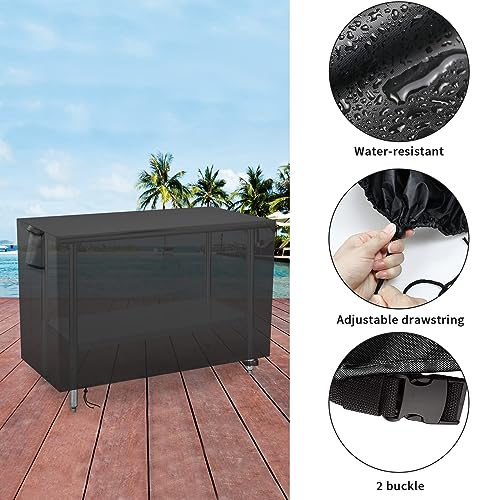 Outdoor Prep Table Cover for Metal BBQ Cart Table, 36x30x35 Inch - size: 36" x 30" x 35"