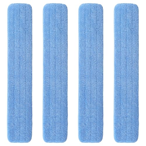48" Microfiber Pad for Rubbermaid Commercial 48 Inch Mop Head - 4 Pack Replacement Wet & Dry Commercial Reusable Cleaning Mop Refills Fit for Any Microfiber Flat Mop System 48" - color: Blue-48inch-4pack