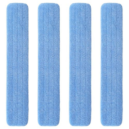 48" Microfiber Pad for Rubbermaid Commercial 48 Inch Mop Head - 4 Pack Replacement Wet & Dry Commercial Reusable Cleaning Mop Refills Fit for Any Microfiber Flat Mop System 48" - color: Blue-48inch-4pack