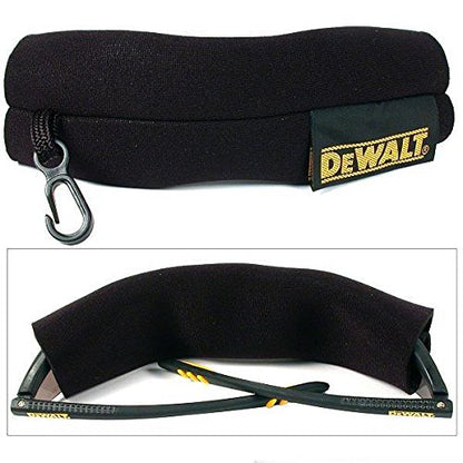 DEWALT DPG59 Reinforcer Rx-Bifocal High Performance Protective Eyeware with Rubber Temples and Protective Eyeglass Sleeve - Smoke Lens, 1.5 Diopter - size: Rx-Bifocal 1.5