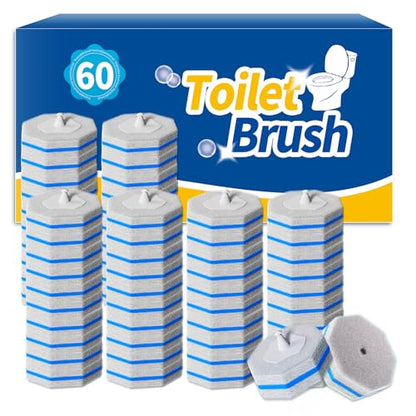 60PCS Toilet Bowl Cleaner Wand Refills Compatible with CLOROX. Disposable Toilet Brush Refills. Bathroom Cleaning. Disposable Toilet Bowl. High-Density Disposable Toilet Brush Scrubber - style: 60 refflls（Without handle）