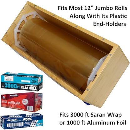 Extra Large Vacuum Sealer Bag Roll, Food Wrap Dispenser with Slide Cutter - size: XLDispenser