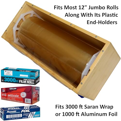 Extra Large Vacuum Sealer Bag Roll, Food Wrap Dispenser with Slide Cutter - size: XLDispenser