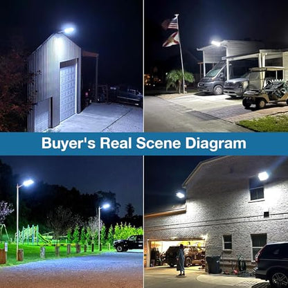 OKPRO Solar Street Light Outdoor, IP66 Waterproof Solar Lights Outdoor - size: 15000-2P