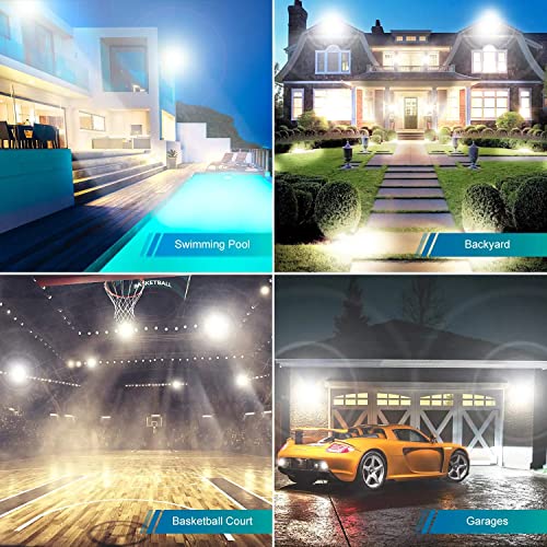 XYCN 800W 2pack LED Flood Lights,3700 watt Equivalent 89500LM Super Bright Outdoor LED Arena Lights 100-277V IP65 Waterproof 5000K Daylight Commercial Lighting for Stadium,Backyard, Parking lot etc - color: 800W 2pack led flood light