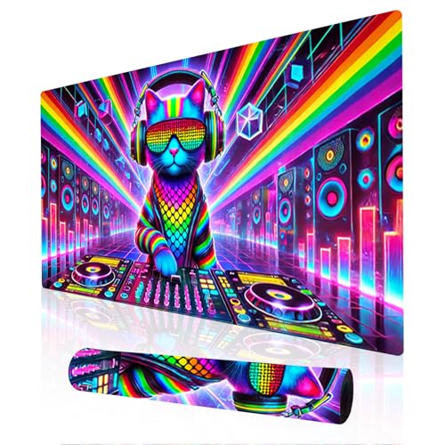 Nuxovilar Large Gaming Mouse Pad Desk Mat, 15.7x35.4 Inches Polyester - color: Mi07047